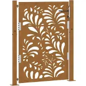 vidaXL havelåge 100x125 cm vejrbestandigt stål bølgedesign