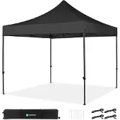 Vonroc Easy-Up Party Telt - Pavillon - 3x3 m | Sort