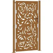 vidaXL havelåge 100x175 cm vejrbestandigt stål flammedesign