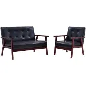 vidaXL 2-Personers Sofa Kunstlæder - 1-personers 2-personers