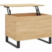 vidaXL sofabord 60x44,5x45 cm konstrueret træ sonoma-eg