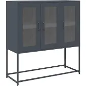 vidaXL skænk 100,5x39x107 cm koldvalset stål antracitgrå