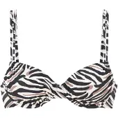 LASCANA Bikinioverdel creme / greige / sort