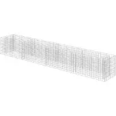vidaXL gabion-højbed 360x50x50 cm galvaniseret stål