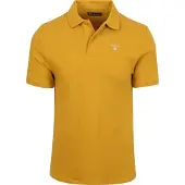 Barbour Piqué Poloshirt Okker Gul måle
