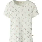 Lil´ Atelier T-shirt - Dap - Bomuld/Modal - Hulmønster - NbfRache - - 2 år (92) - T-Shirt