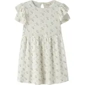 Lil´ Atelier Kjole - Duna - Bomuld/Modal - Hulmønster - NmfRachel - - 2 år (92) - Kjole