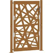 vidaXL havelåge 100x150 cm vejrbestandigt stållampedesign
