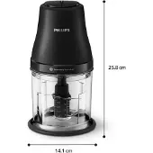 Philips hakker HR1501/00 0,6 l Black