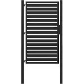 vidaXL havelåge låsbar 100x150 cm aluminium sort