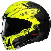 HJC i20 Furia MC3H Jethjelm Sort/Gul L
