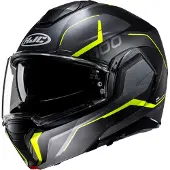 HJC i100 Lorix MC3HSF Mat/Sort/antracit/Gul M
