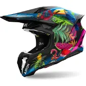 Airoh Twist 3 Amazonia Sort/Pink/Grøn/Blå XL