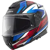 Schuberth C5 Zenith Klaphjelm Hvid/Blå/Rød 57