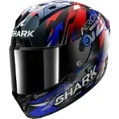 Shark Aeron Zarco GP de France Integralhjelm Blå/Rød XL