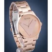 GUESS Analogt ur 'Emblem' rosa guld