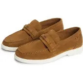 Tommy Hilfiger Slipper 'Flag Plaque' cognac