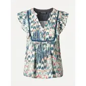 KOROSHI Bluse blandingsfarvet