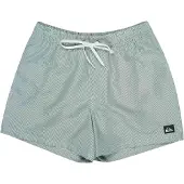 Quiksilver Badeshorts 'DELUXE 1' mørkegrøn / hvid