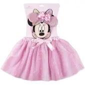 Disney Minnie Mouse Rosa børnekjole og hårbåndsæt