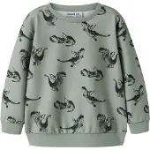 Name it Sweatshirt - NmmKasse - Green Milieu - - 3 år (98) - Sweatshirt