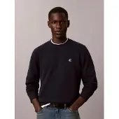 Calvin Klein Jeans Sweatshirt mørkeblå / hvid