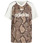 Adidas Originals Snake Print Satin Jersey T-shirt Med Korte ærmer