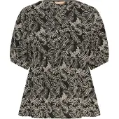 Culture Bluse beige / sort