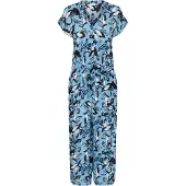 Kaffe Jumpsuit 'KAMille' lyseblå / sort / hvid