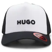 HUGO Hætte 'Marsel' rød / sort / hvid