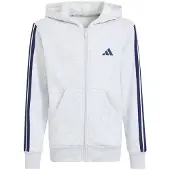 Adidas Essentials Full-Zip Kids hættetrøje, størrelse 128 cm