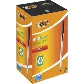 BIC Kuglepen Ecolutions Round Stic sort - (60 stk.)
