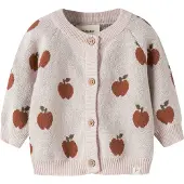 Lil´ Atelier Cardigan 'NBFLulio' brun / oliven / pastellilla