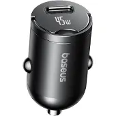 Baseus PrimeTrip VP2 45W USB-C Car Charger with 60W USB-C to USB-C 1m Cable - Black