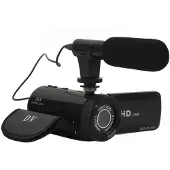 INF HD digitalkamera med vidvinkelobjektiv Black