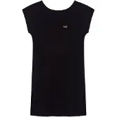 EA7 EA7til kvinder. 7W001478_AF10373 Beachwear kjole sort (S), Casual, Bomuld, Korte ærmer