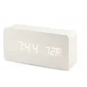 INF Digitalt LED vækkeur White