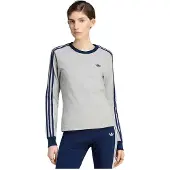 Adidas Originals 3 Stripes Slim T-shirt Med Lange ærmer