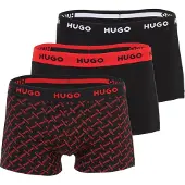 HUGO Boksershorts rød / sort / hvid