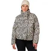 Rossignol - Jakker dame - W Aretu Allover Down Jacket Nature Wild Leopard Print til UnisexUld - Størrelse S - Beige