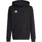 Adidas Hættetrøje FZ Entrada 26 - Sort/Hvid Børn, størrelse 116 cm