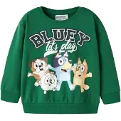 Name it Sweatshirt 'NMMJUST BLUEY' navy / lyseblå / grøn / hvid