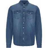 Blend Skjorte 'BHDARGO' blue denim