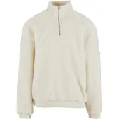 Urban Classics Oversized Teddy Halv Lynlås Sweater