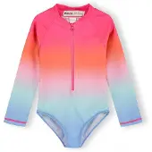 MINOTI Badedragt blå / orange / pink