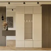Goodhome Garderobe HAGA III 2Sæt1W KASZMIR – 2x skab + knagerække