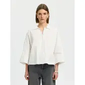 Selected Emilia Oversize 3/4-ærmet Skjorte