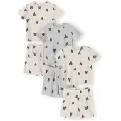 MINOTI Nattøj creme / grå-meleret / offwhite