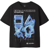 Name it Shirts 'NKMPlayStation' lyseblå / lyselilla / sort / hvid