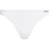 Karl Lagerfeld Bikinitrusse ' Strukturierte Bikinihose mit Perlen ' creme